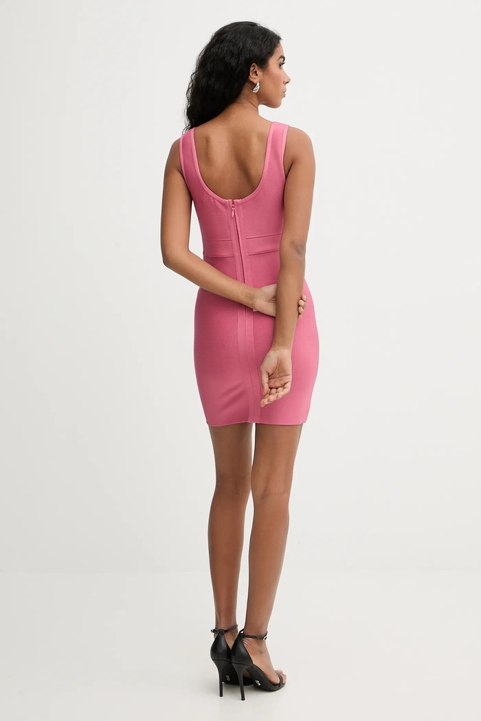 Ρούχα Φόρεμα Herve Leger Amara HLT8551404 ροζ