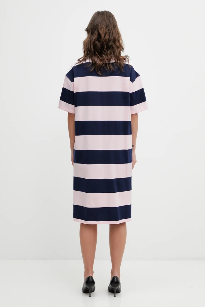 Oblečení Bavlněné šaty Coperni Striped Polo COPJS216F5026 růžová