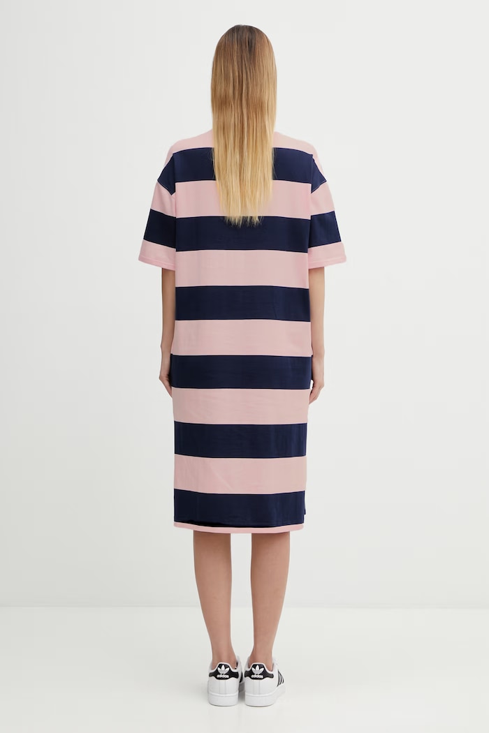 Îmbrăcăminte Coperni rochie din bumbac Striped Polo COPJS216F5026 roz