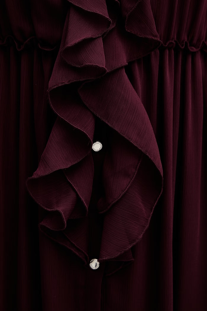Morgan rochie ROMANCE burgundia