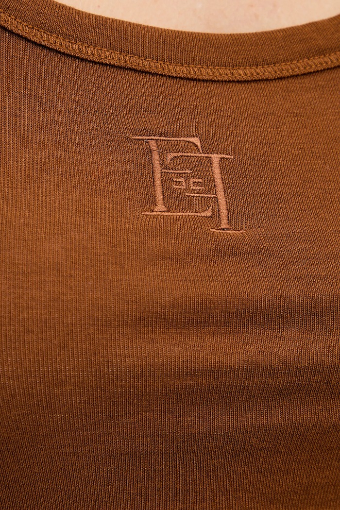 Elisabetta Franchi rochie cu lână AB20B61E2 maro