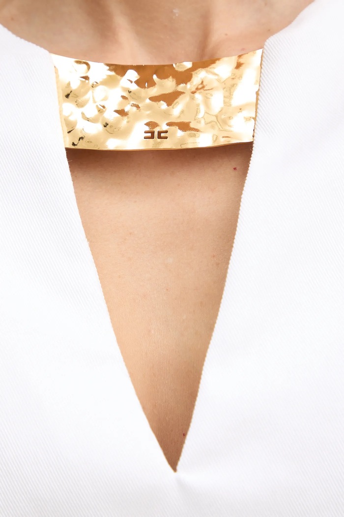 Šaty Elisabetta Franchi AB85661E2 béžová