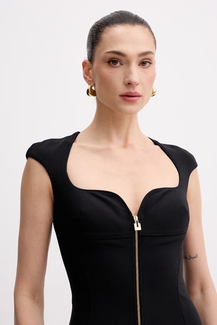 Elisabetta Franchi obleka črna AB90061E2
