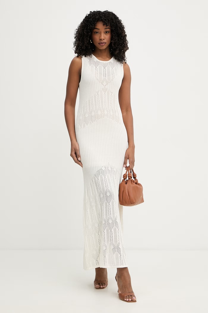 Liu Jo rochie de vară WA6328.MS007 bej SS26