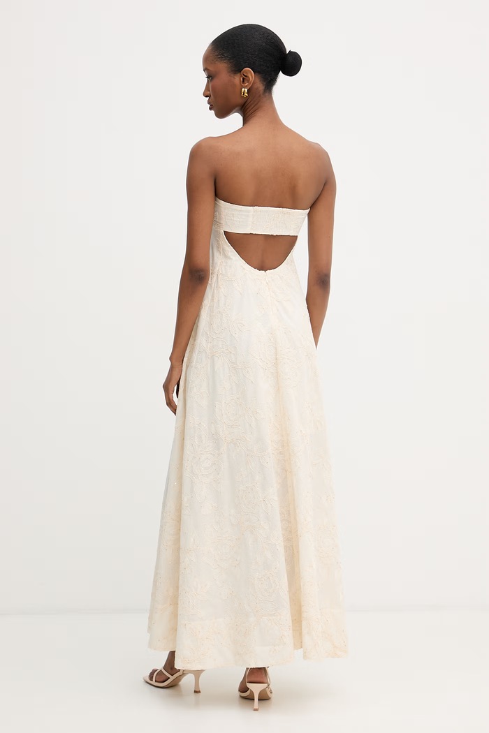 Oblačila Liu Jo obleka A-kroja bombažna WA6456.T472A bež