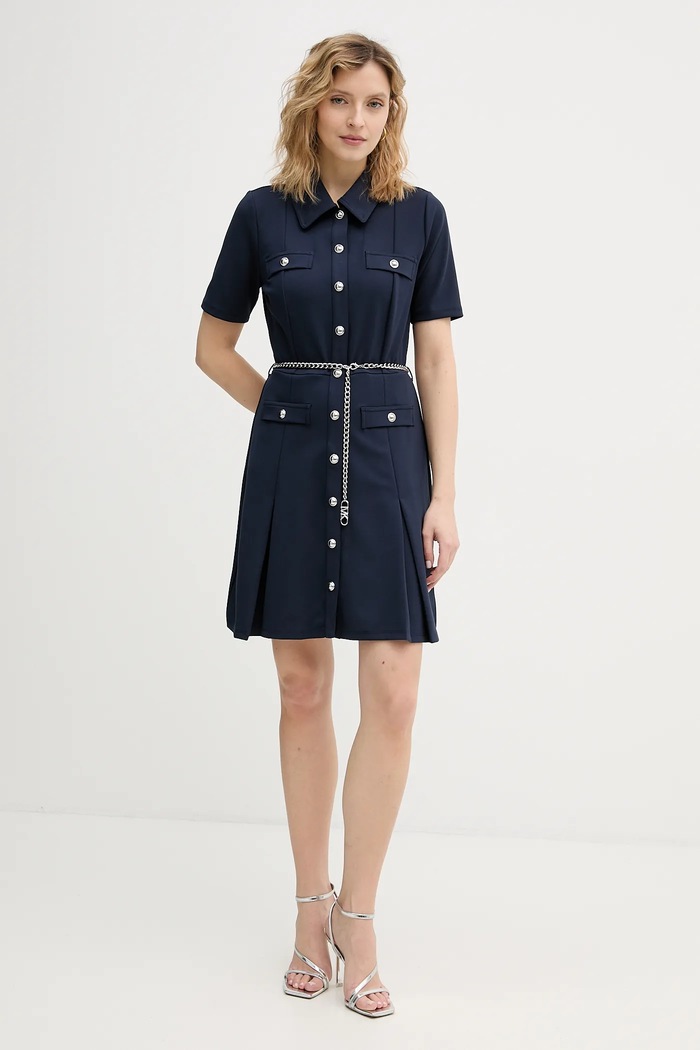 MICHAEL Michael Kors rochie MR683BX667 bleumarin SS26