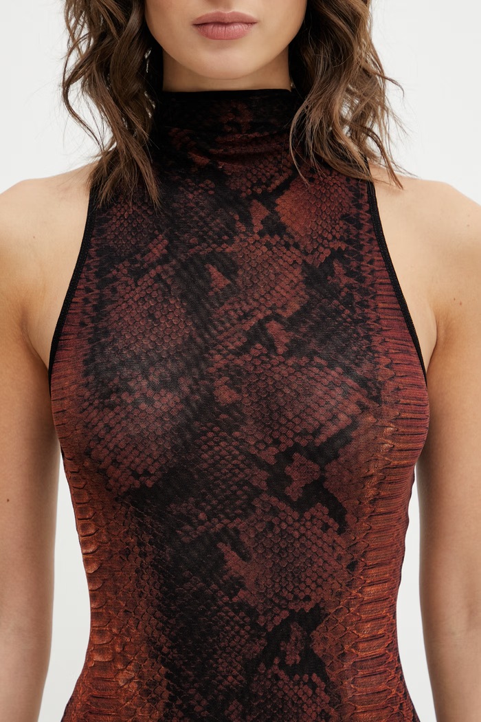 Платье Jean Paul GAULTIER Python коричневый 26.01.W.DR109.M012P