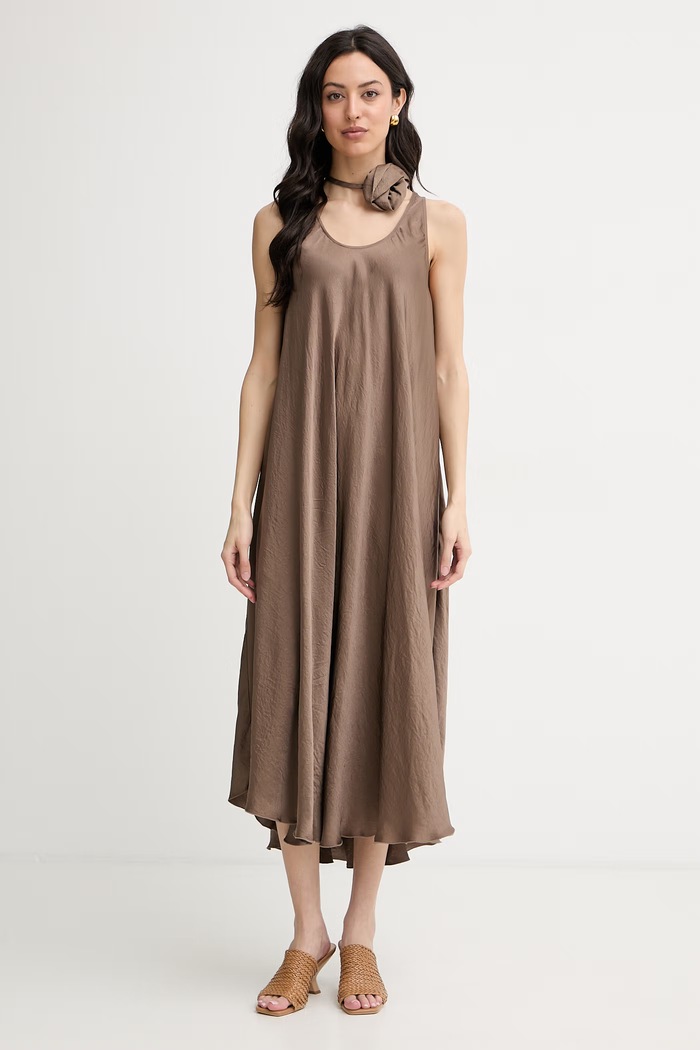 Marella rochie de vară MLMALCOOL maro 2613221015200