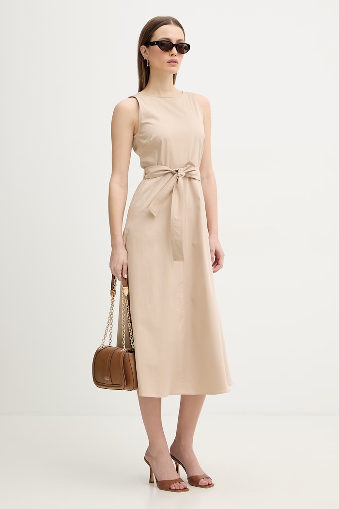 Marella sukienka Emme by Marella 2615221041200 beżowy SS26