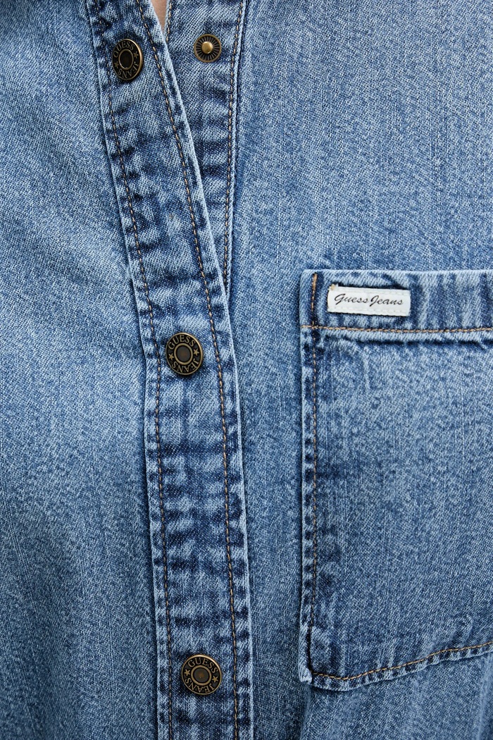 Guess Jeans pamut ruha W6RK26.D5M81 kék