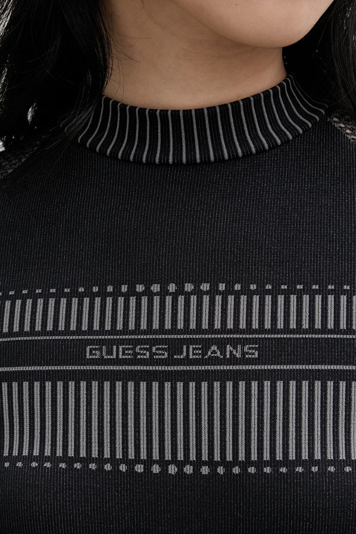 Guess Jeans φόρεμα W6RK63.KD152 μαύρο