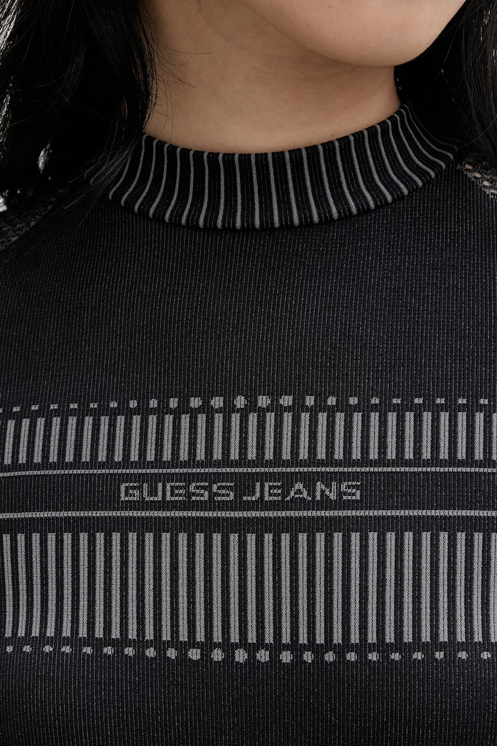 Guess Jeans φόρεμα W6RK63.KD152 μαύρο