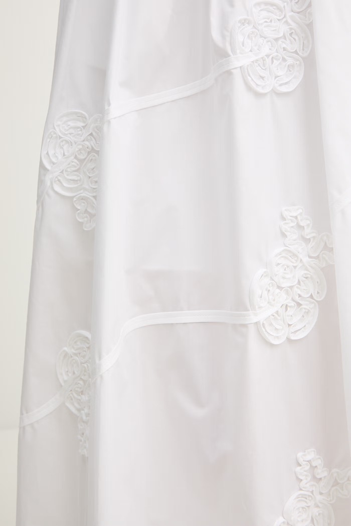 Βαμβακερό φόρεμα Marella FIORE 2613221052200 λευκό