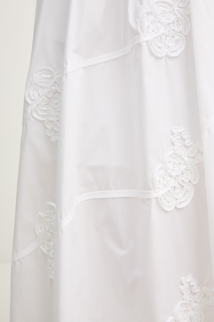 Βαμβακερό φόρεμα Marella FIORE 2613221052200 λευκό