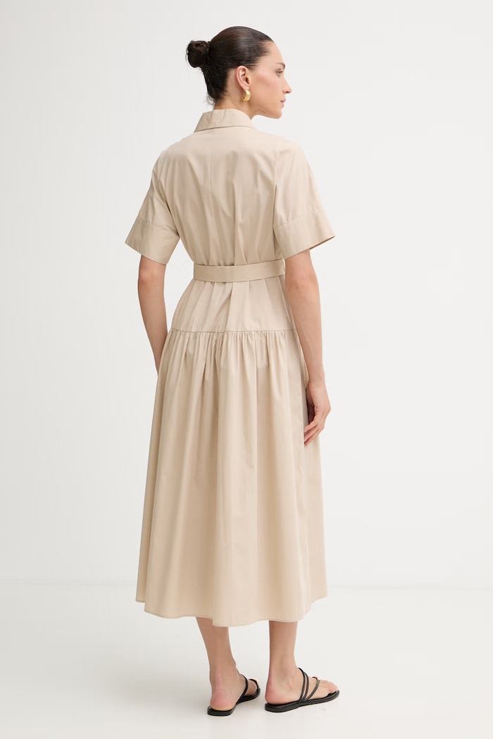 Îmbrăcăminte Marella rochie tip cămașă din bumbac Emme by Marella 2615221172200 bej