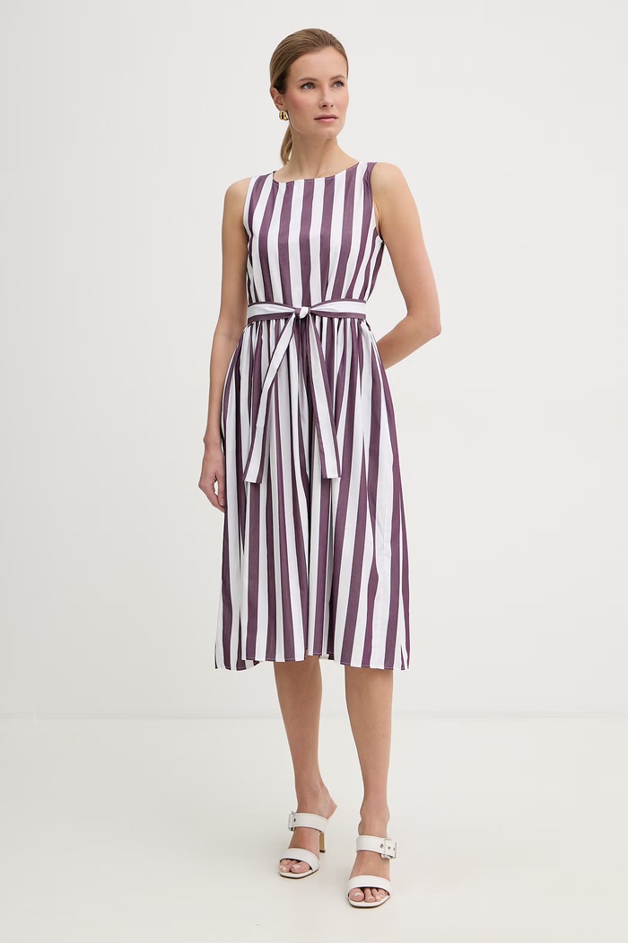 Marella sukienka babydoll bawełniana Emme by Marella fioletowy 2615221232200