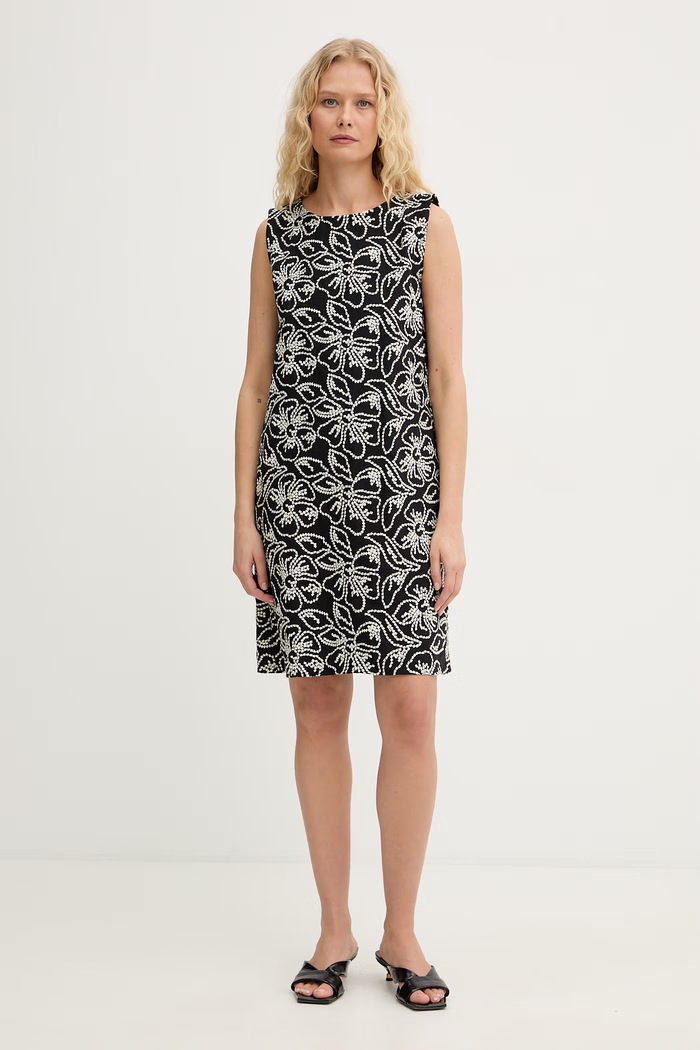 Marella šaty s ľanom Emme by Marella 2615221282200 čierna SS26