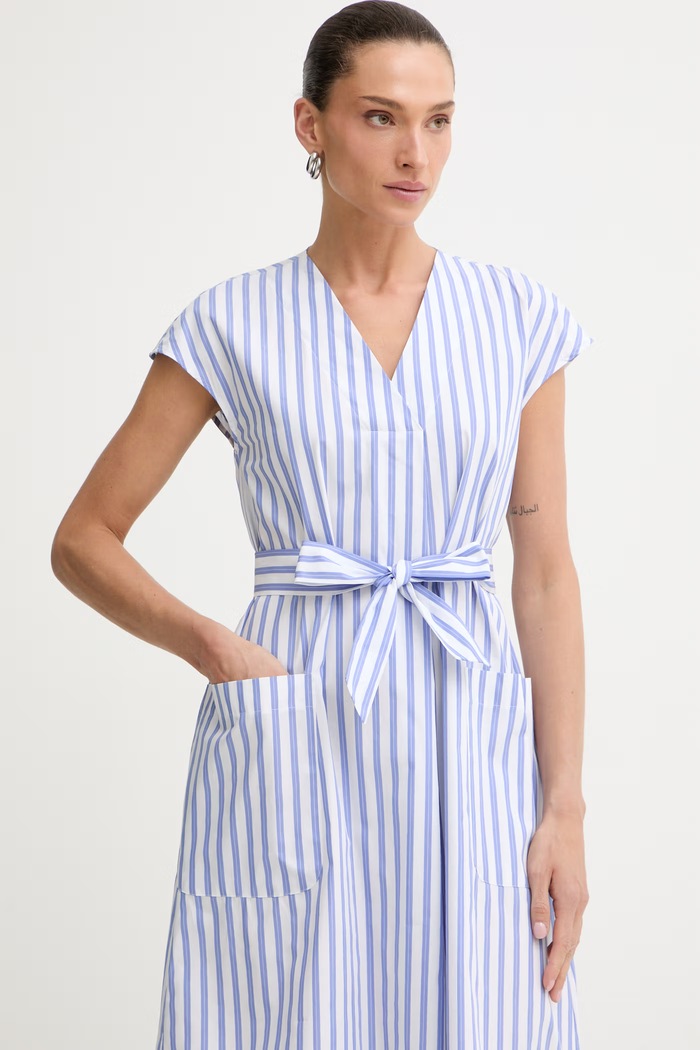 Marella rochie de vară din bumbac Emme by Marella albastru 2615221312200