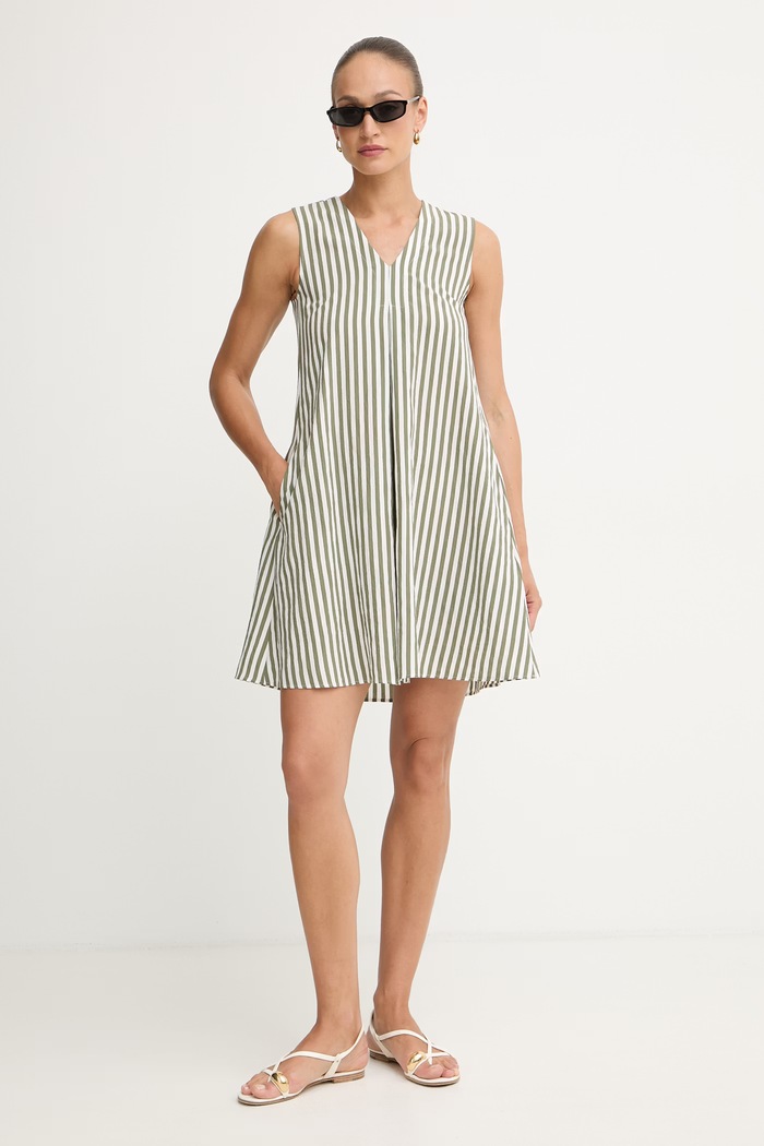 Marella sukienka letnia z wiskozą Emme by Marella 2615221452200 zielony SS26