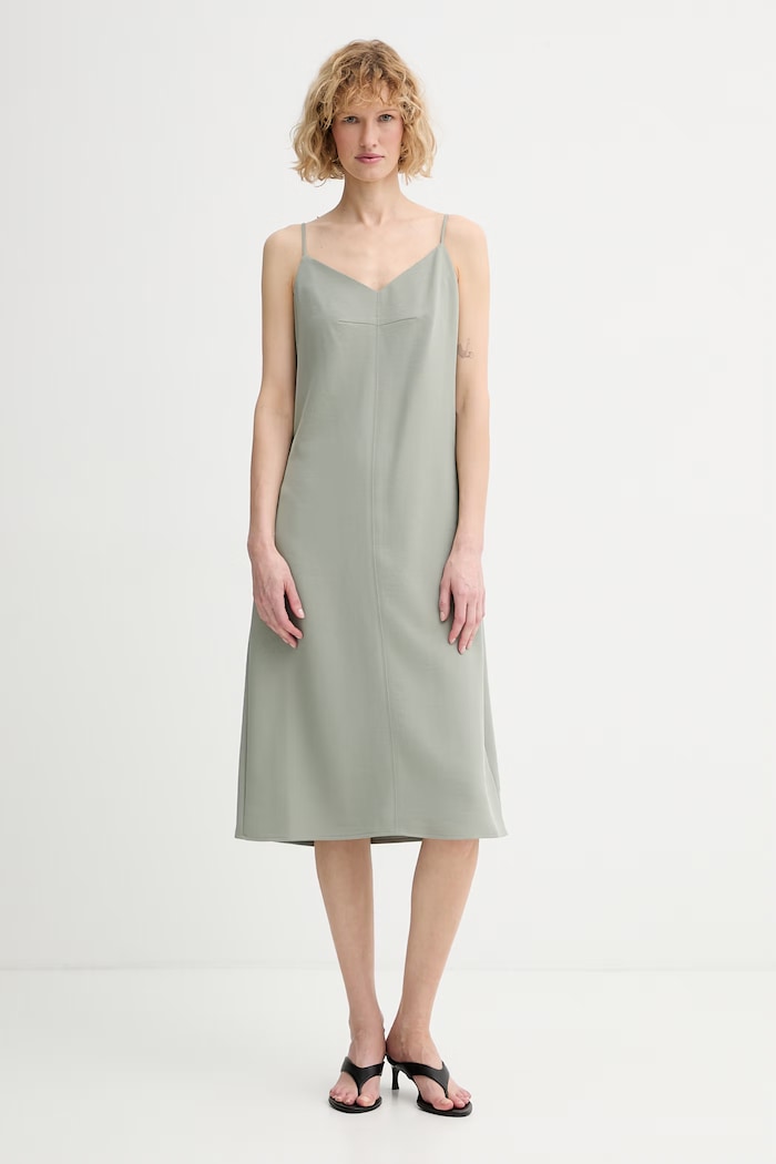 Calvin Klein šaty zelená LV044F010G