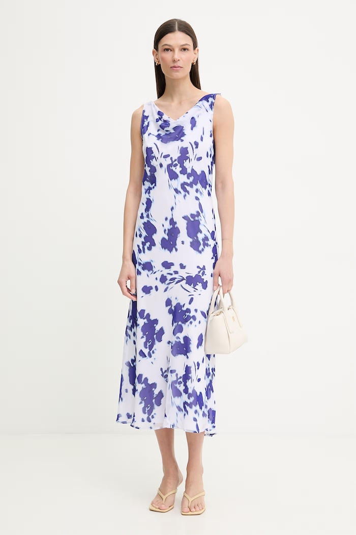 Calvin Klein rochie LV044F029G albastru SS26