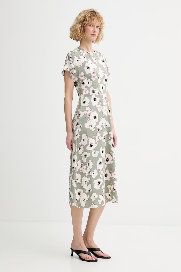 Calvin Klein rochie LV044F038G verde SS26