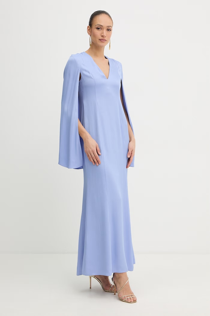 Twinset šaty z viskózy modrá 261TP2370