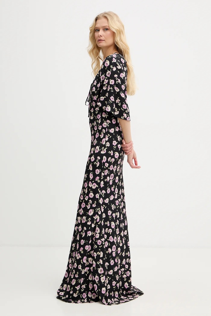 Twinset rochie din viscoză 261TP210A negru SS26