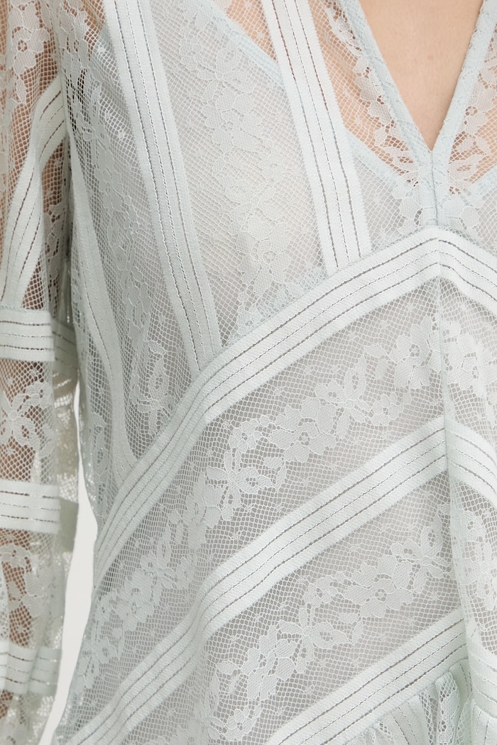 Twinset šaty čipkované 261TP2543 zelená