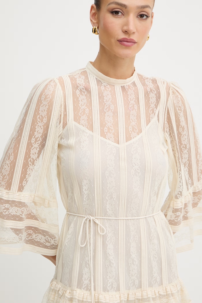 Twinset rochie babydoll 261TP2544 bej