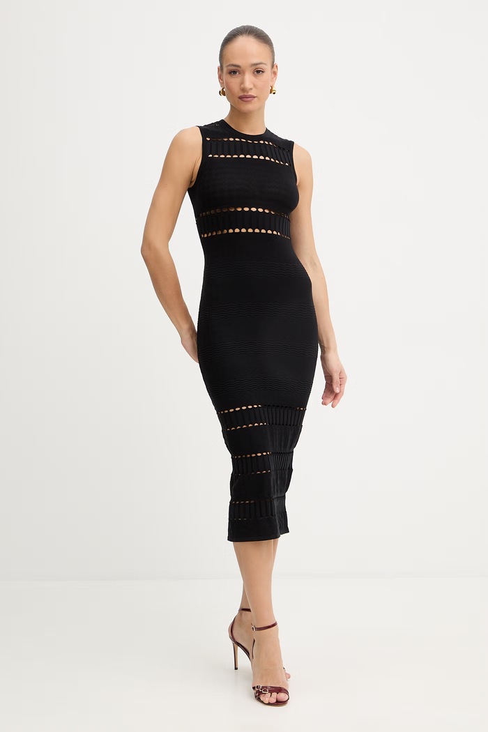 Twinset rochie maxi negru 261AP3080