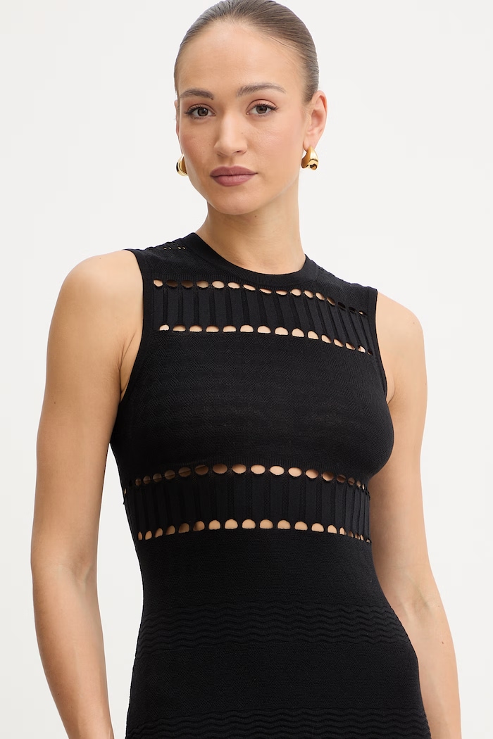 Twinset rochie negru 261AP3080