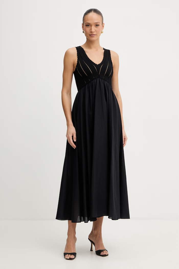 Šaty Twinset látka čierna 261LB3EDD