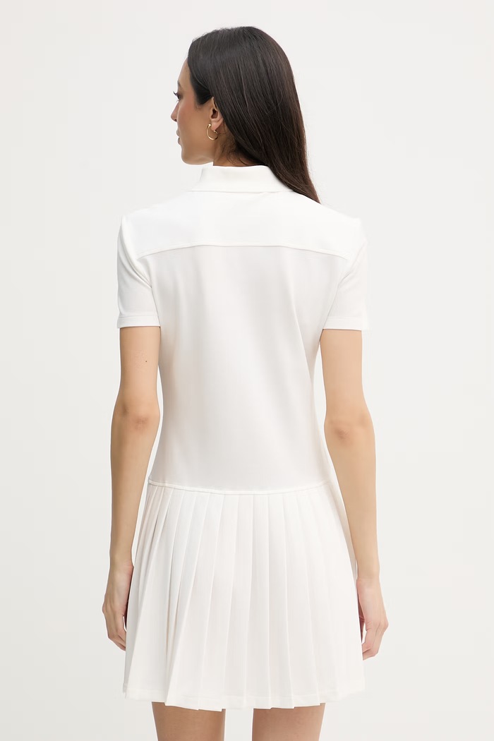 Îmbrăcăminte Lacoste rochie cu bumbac EF1822 bej