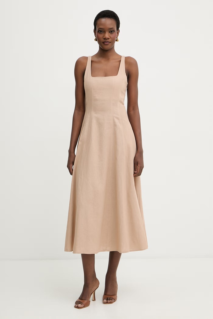 Twinset rochie de vară cu in 261TF2021 bej SS26