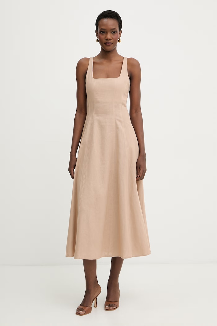 Twinset rochie de vară cu in 261TF2021 bej SS26