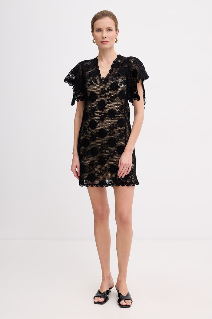Twinset šaty bavlnené 261TT3160 čierna SS26