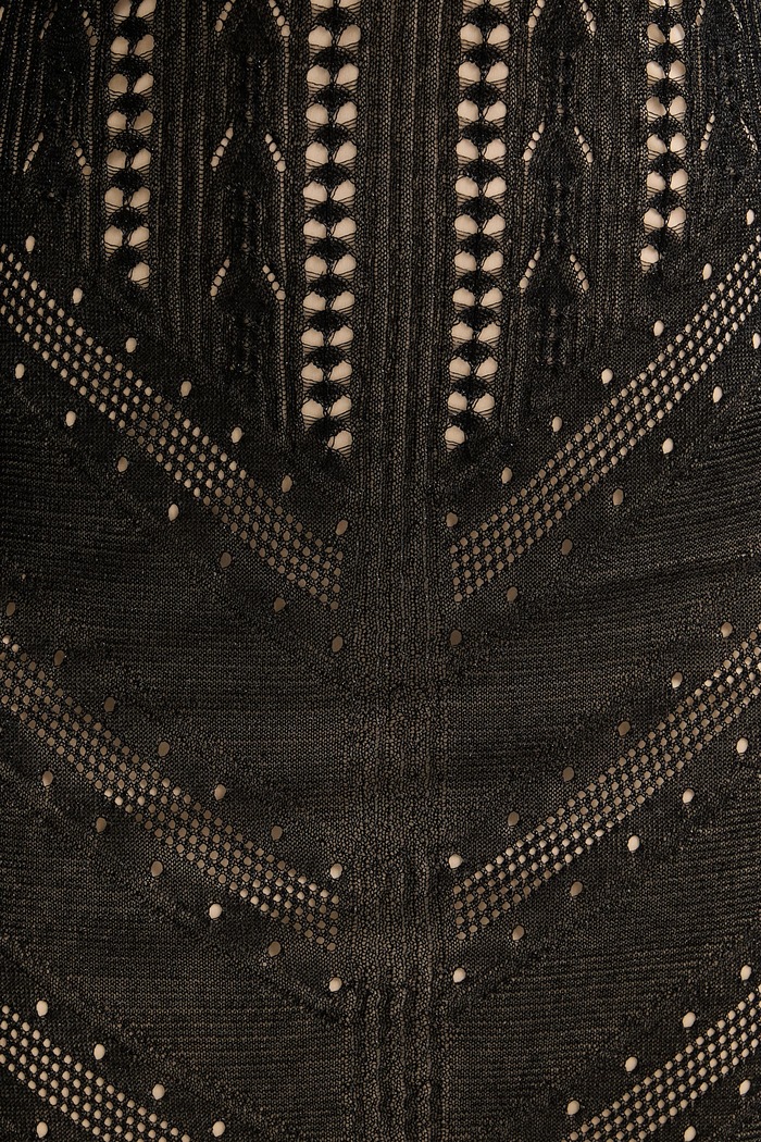 Twinset svetrové šaty s viskózou 261TT3134 čierna