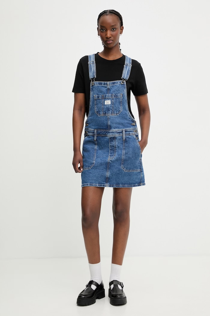 Guess Jeans šaty rifľové W6GK25.D5M4O modrá SS26