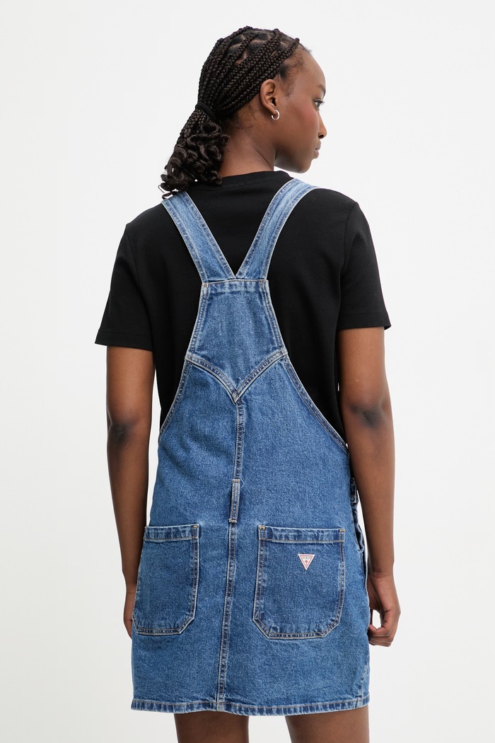 Oblečenie Guess Jeans šaty rifľové W6GK25.D5M4O modrá
