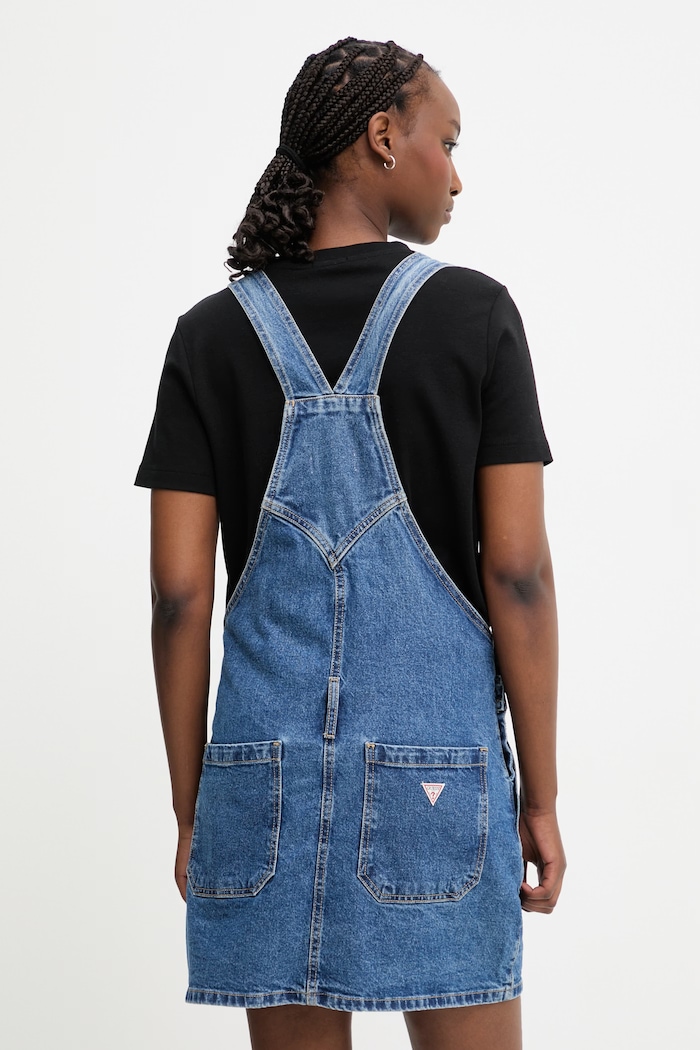 Oblečenie Guess Jeans šaty rifľové W6GK25.D5M4O modrá