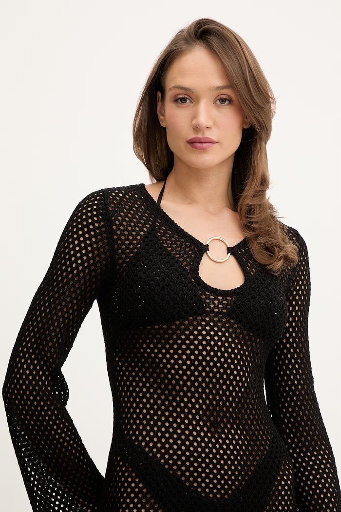 Guess rochie LUNA negru E6GK03.Z5632