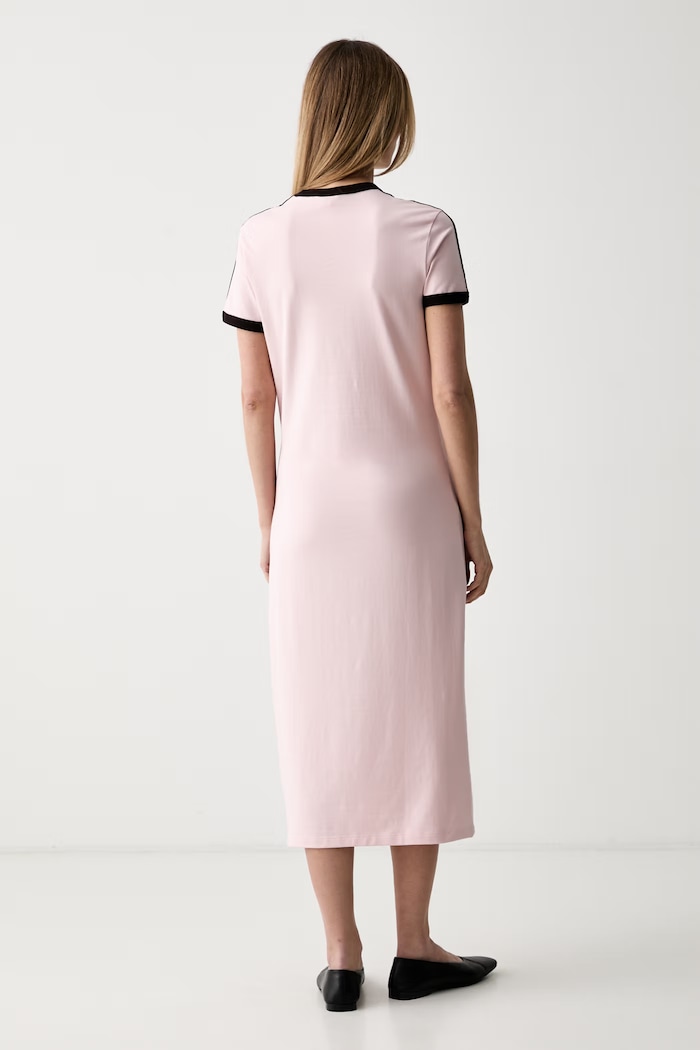 Îmbrăcăminte adidas Originals rochie bumbac cu elastan KC9014 roz