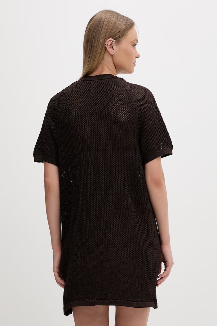 Odzież adidas Originals sukienka letnia ażurowa KE0203 brązowy