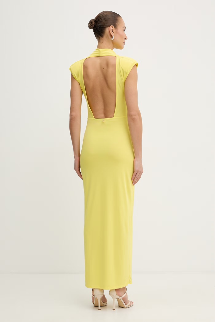 Îmbrăcăminte Fracomina rochie FS26SD3003W62601 galben