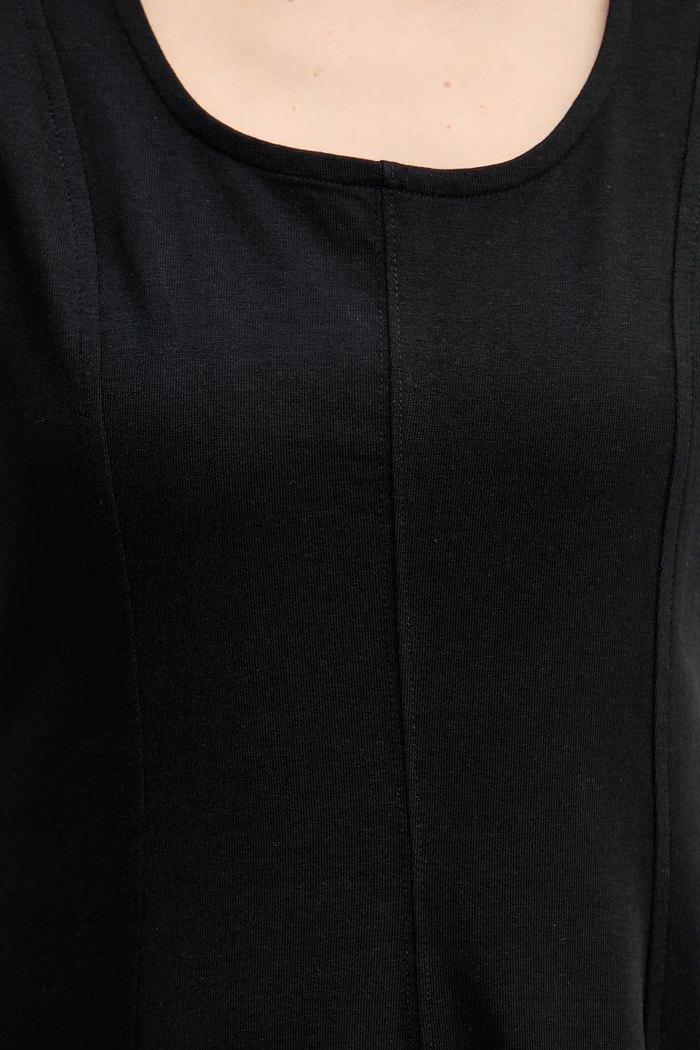 Calvin Klein Jeans šaty s rozšíreným strihom bavlnené LV047F203G čierna