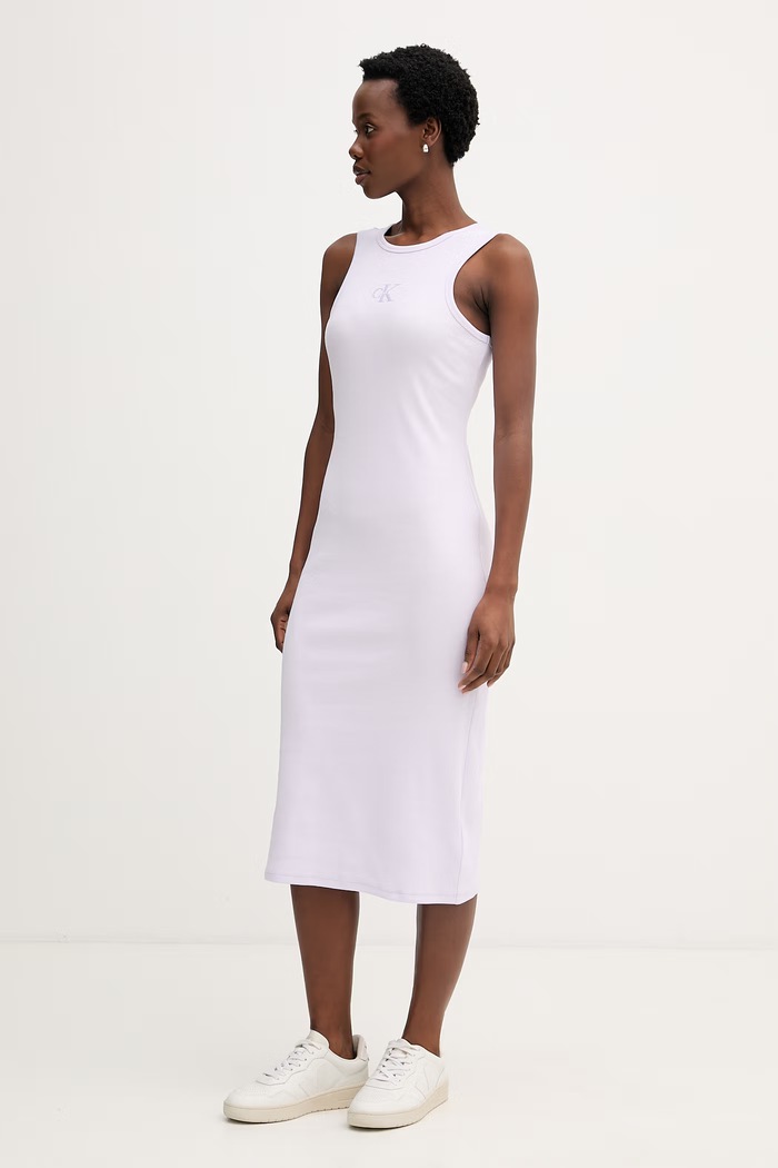 Calvin Klein Jeans rochie LV047F242G violet SS26