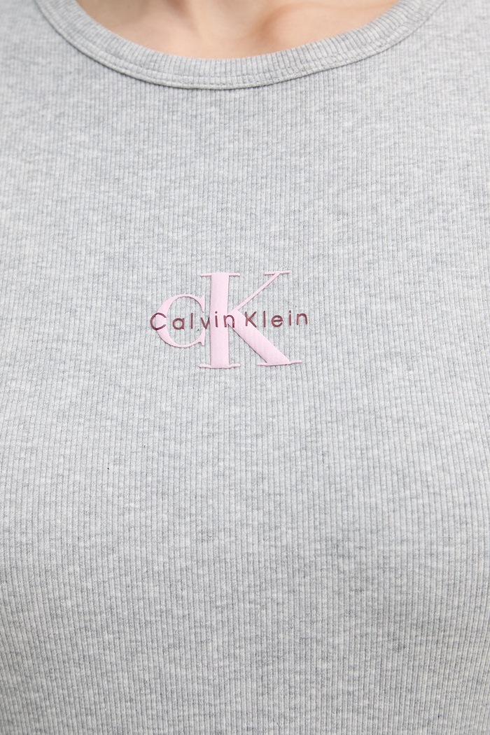 Calvin Klein Jeans šaty LV047F242G sivá