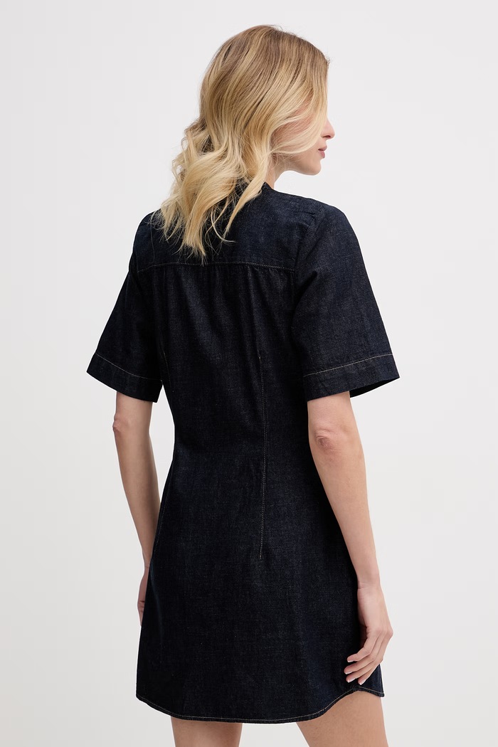 Oblečenie Calvin Klein Jeans šaty rifľové LV047F797G tmavomodrá
