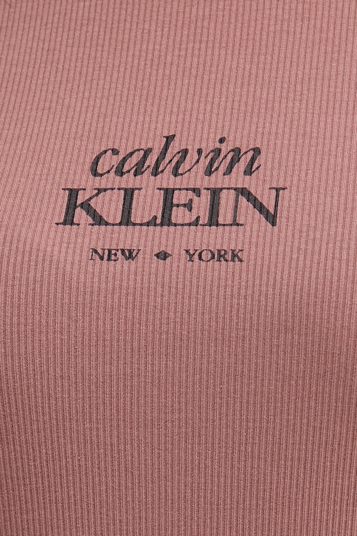 Calvin Klein Jeans rochie din bumbac cu elastan LV044F241G maro